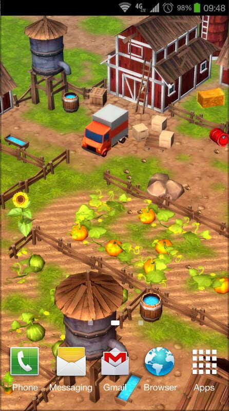 無料セール 1円 無料 ほのぼのとした農場風景のライブ壁紙 Cartoon Farm 3d Live Wallpaper Androidアプリセール情報