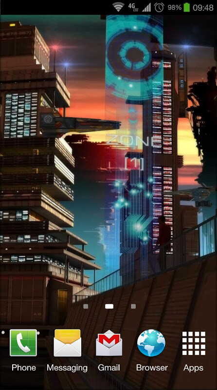 無料セール 1円 無料 近未来的な夕日の街並みをモチーフにした３ｄライブ壁紙題材 Space Cityscape 3d Lwp Android アプリセール情報