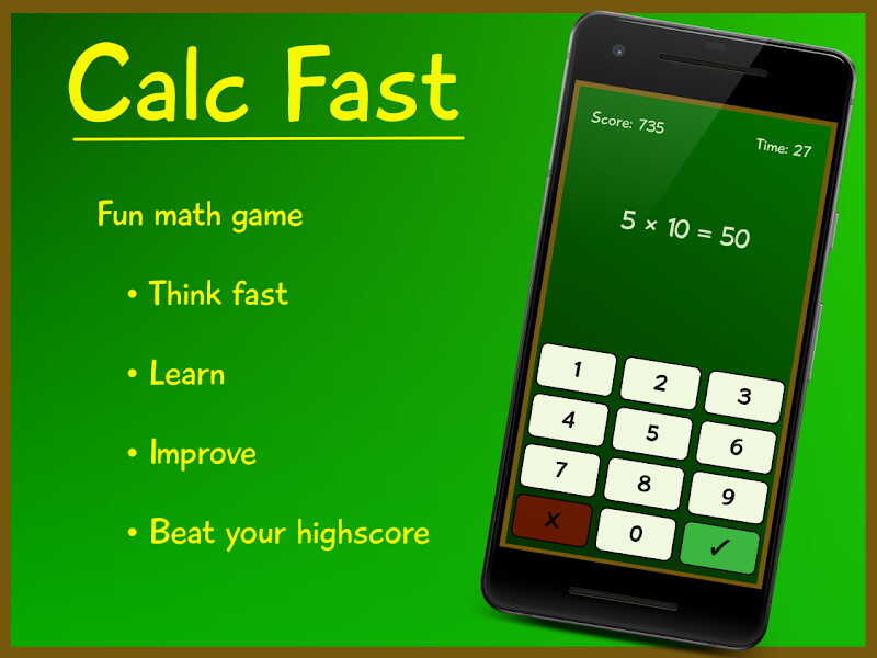無料セール 100円 無料 制限時間内に四則演算を解いて計算力を高められる学習アプリ Calc Fast Androidアプリセール情報
