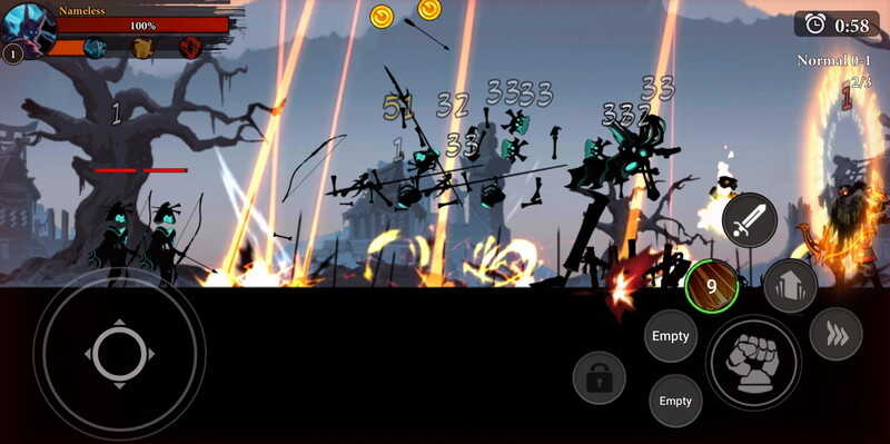 無料セール 100円 無料 スキルエフェクトが爽快な横スクロールアクションゲーム Stickman Master League Of Shadow Ninja Fight Androidアプリセール情報