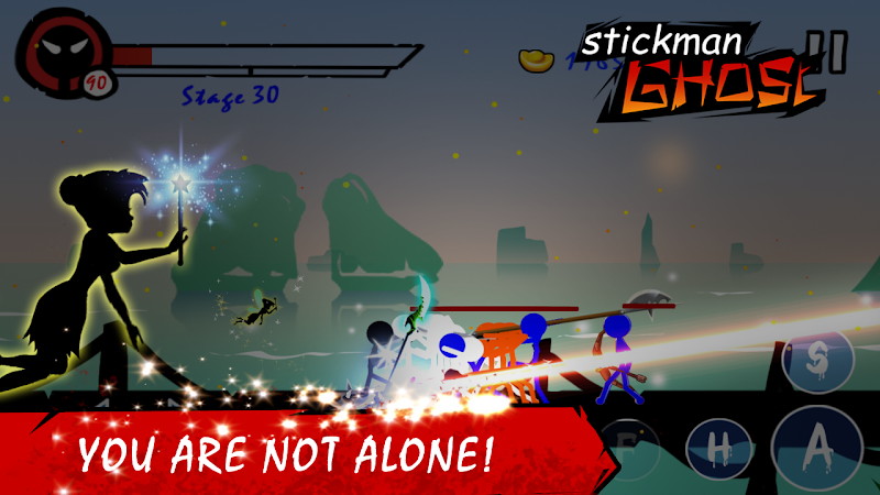 無料セール 100円 無料 剣 弓 斧などの武器やスキルを駆使して戦うアクションゲーム Stickman Ghost Premium Ninja Warrior Androidアプリセール情報