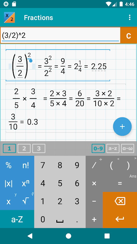 29 Off 350円 250円 ステップバイステップで分数計算もできる入力と同時に結果を表示してくれる電卓アプリ Mathlabで分数電卓 Pro Androidアプリセール情報