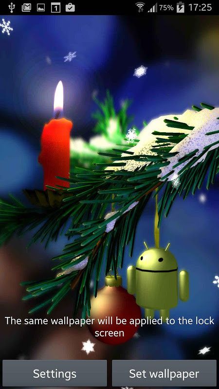 67 Off 330円 110円 クリスマスツリーに飾るキャンドルを題材にした３ｄライブ壁紙 Christmas In Hd Gyro 3dxl Androidアプリセール情報