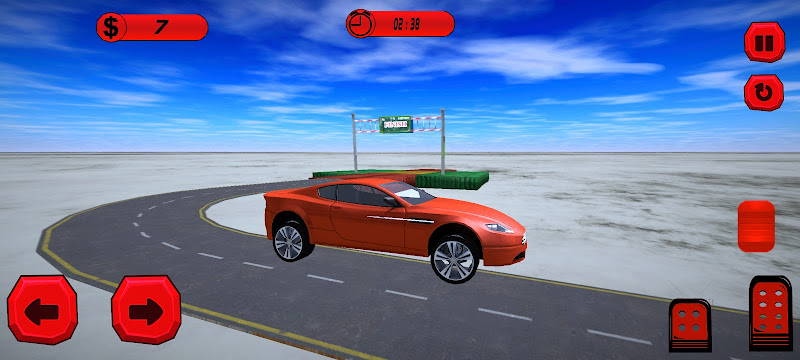 無料セール 900円 無料 スマホで車を操りスタントを決めるレースゲーム Crazy Car Imposible Stunts Androidアプリセール情報